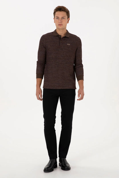 U.S. Polo Assn. Black Men Black Slim Fit Chino Trousers SKU: G081SZ0780 2237501_VR046 Image 01