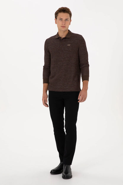 U.S. Polo Assn. Black Men Black Slim Fit Chino Trousers SKU: G081SZ0780 2237501_VR046 Image 03