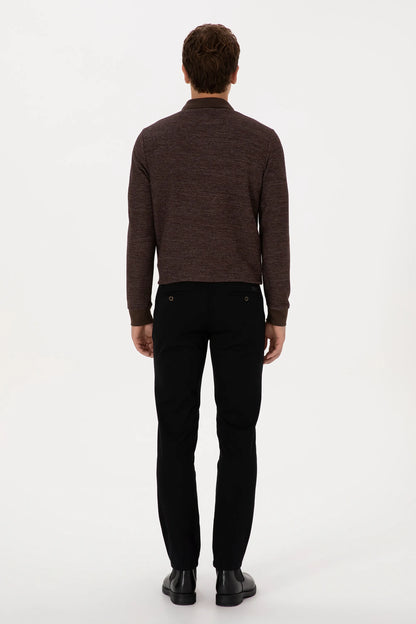 U.S. Polo Assn. Black Men Black Slim Fit Chino Trousers SKU: G081SZ0780 2237501_VR046 Image 04