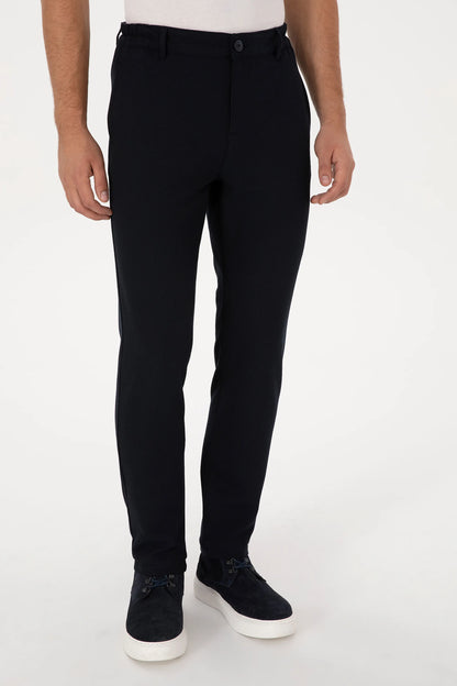 U.S. Polo Assn. Navy Men Navy Straight Fit Chino Trousers SKU: G081SZ0780 2266756_VR033 Image 02