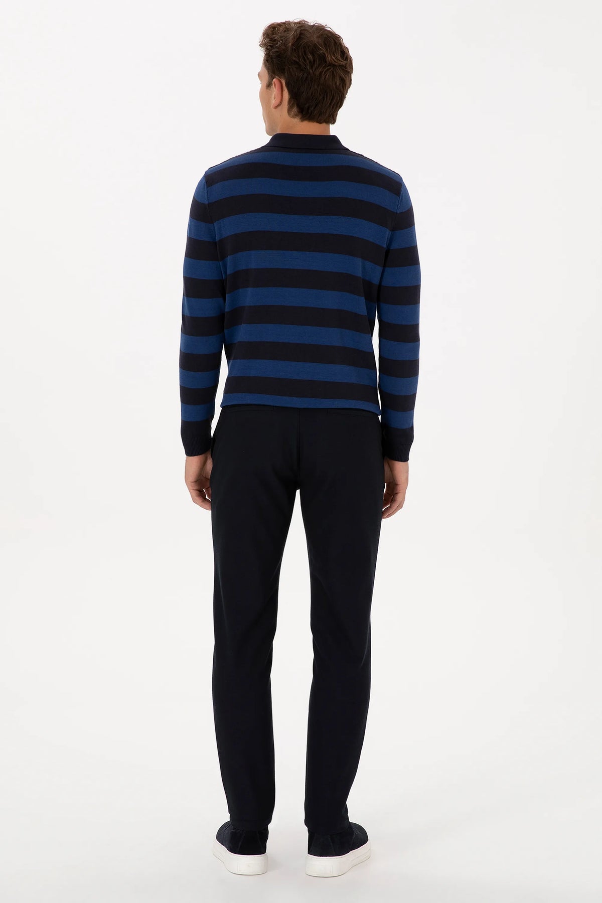 U.S. Polo Assn. Navy Men Navy Straight Fit Chino Trousers SKU: G081SZ0780 2266756_VR033 Image 04
