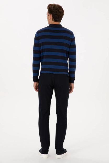 U.S. Polo Assn. Navy Men Navy Straight Fit Chino Trousers SKU: G081SZ0780 2266756_VR033 Image 04