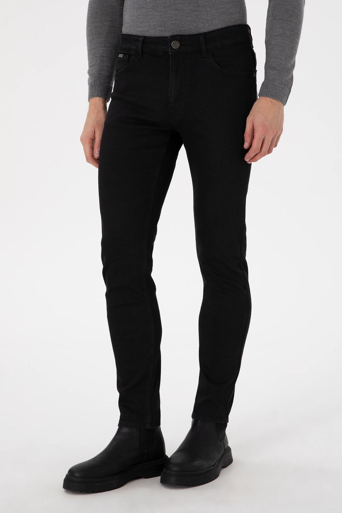 U.S. Polo Assn. Anthracite Men Anthracite Slim Fit Jeans SKU: G081SZ0800 1939978_VR006 Image 02