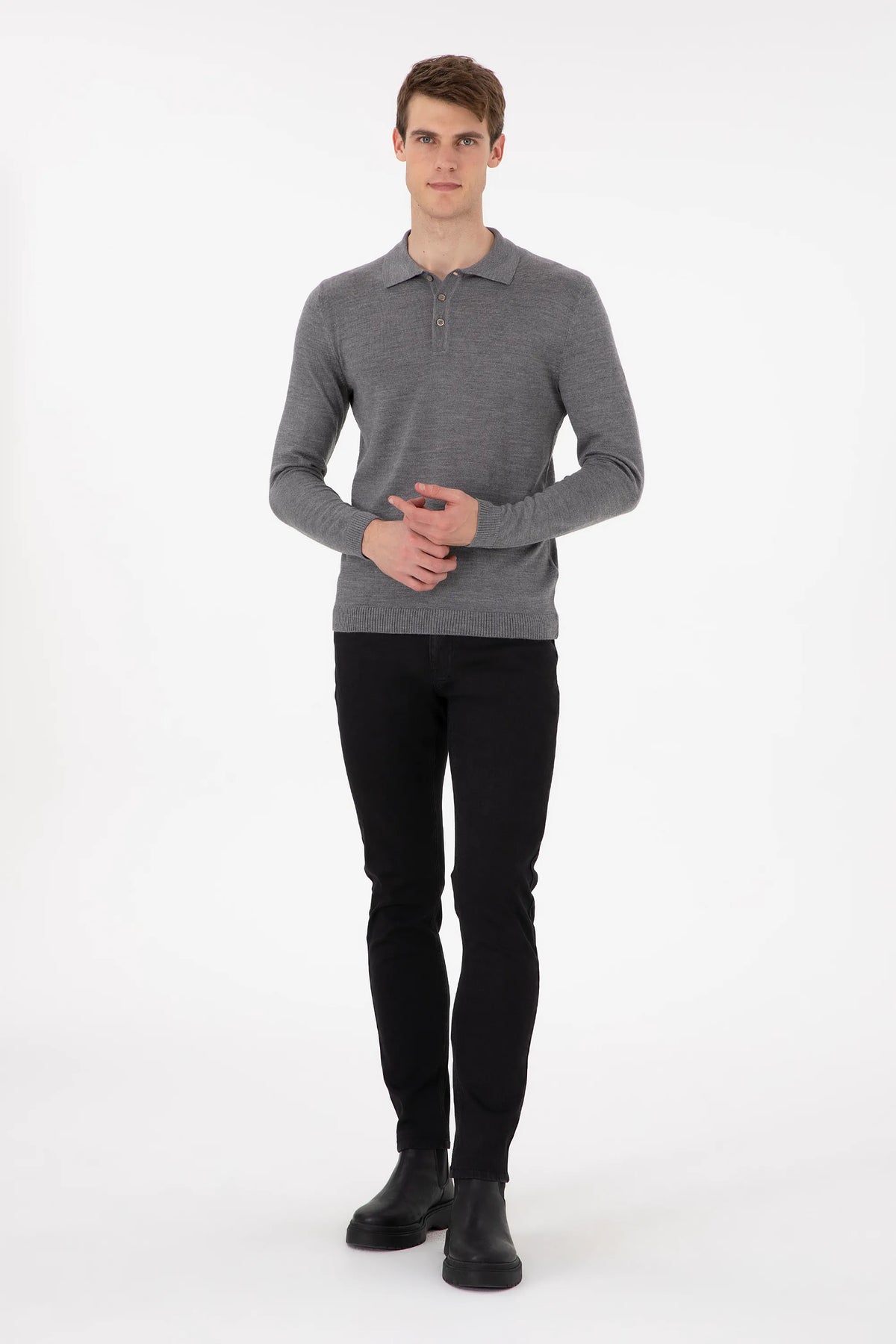 U.S. Polo Assn. Anthracite Men Anthracite Slim Fit Jeans SKU: G081SZ0800 1939978_VR006 Image 03