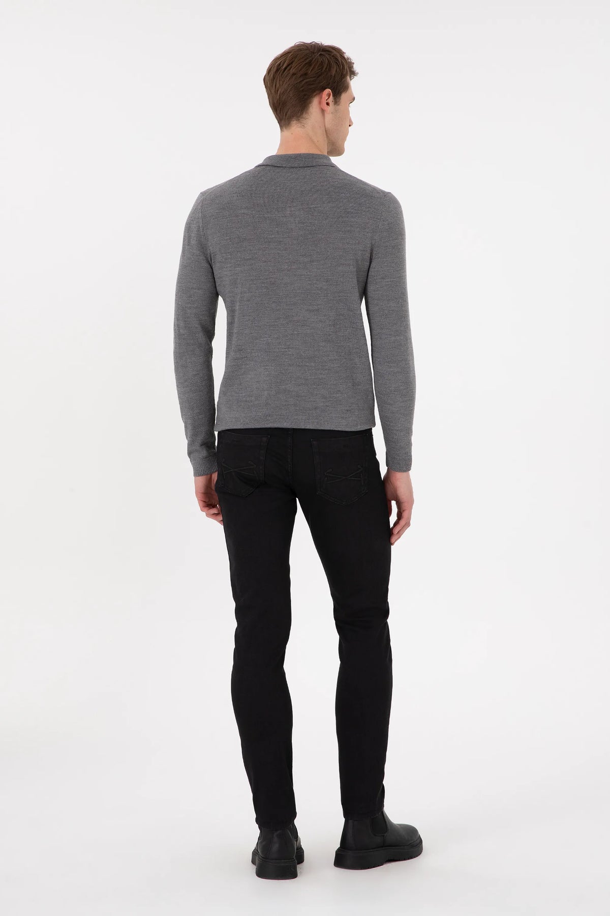 U.S. Polo Assn. Anthracite Men Anthracite Slim Fit Jeans SKU: G081SZ0800 1939978_VR006 Image 04