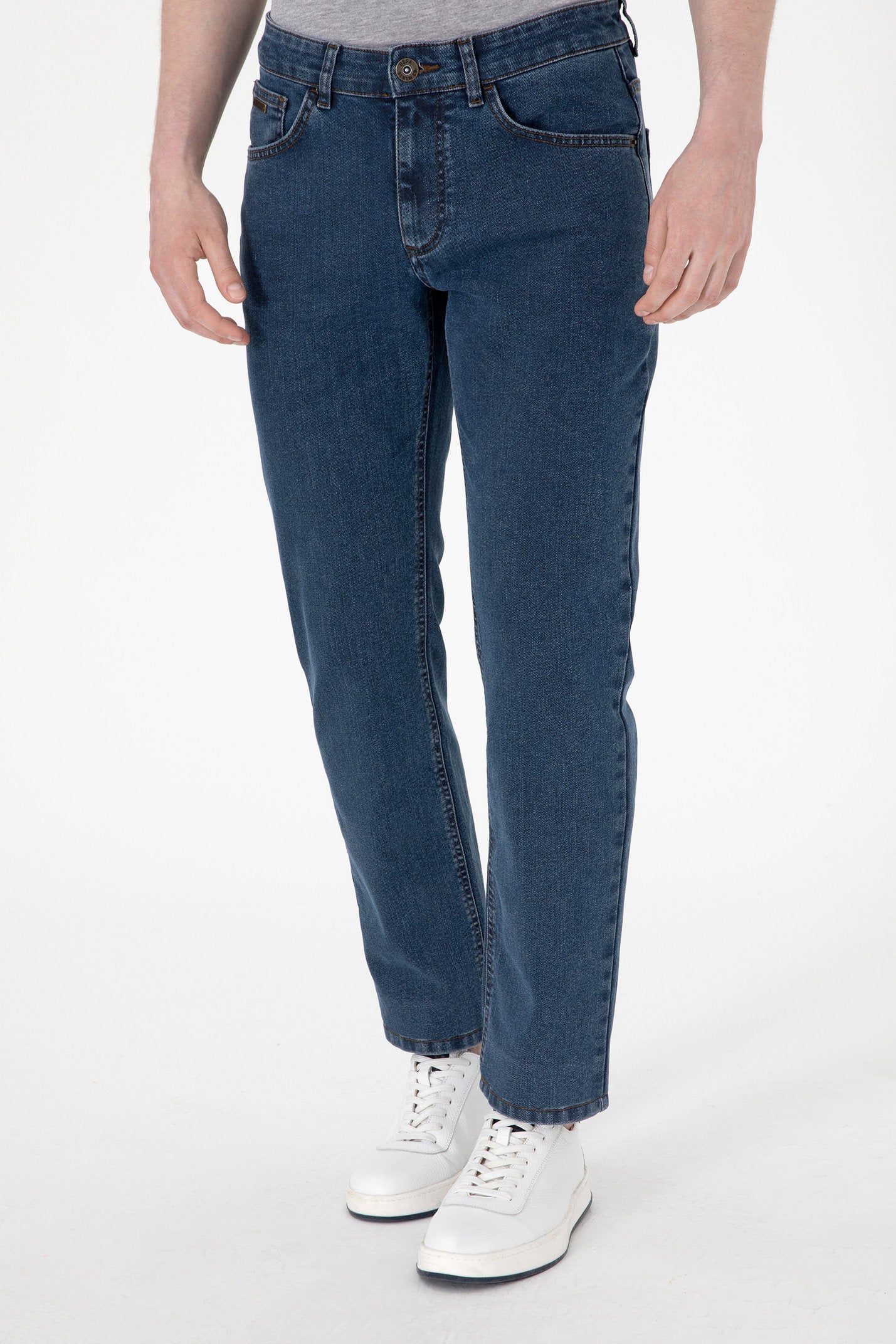 U.S. Polo Assn._Green Denim Trouser_G081SZ0800 2100626_DN0030_02