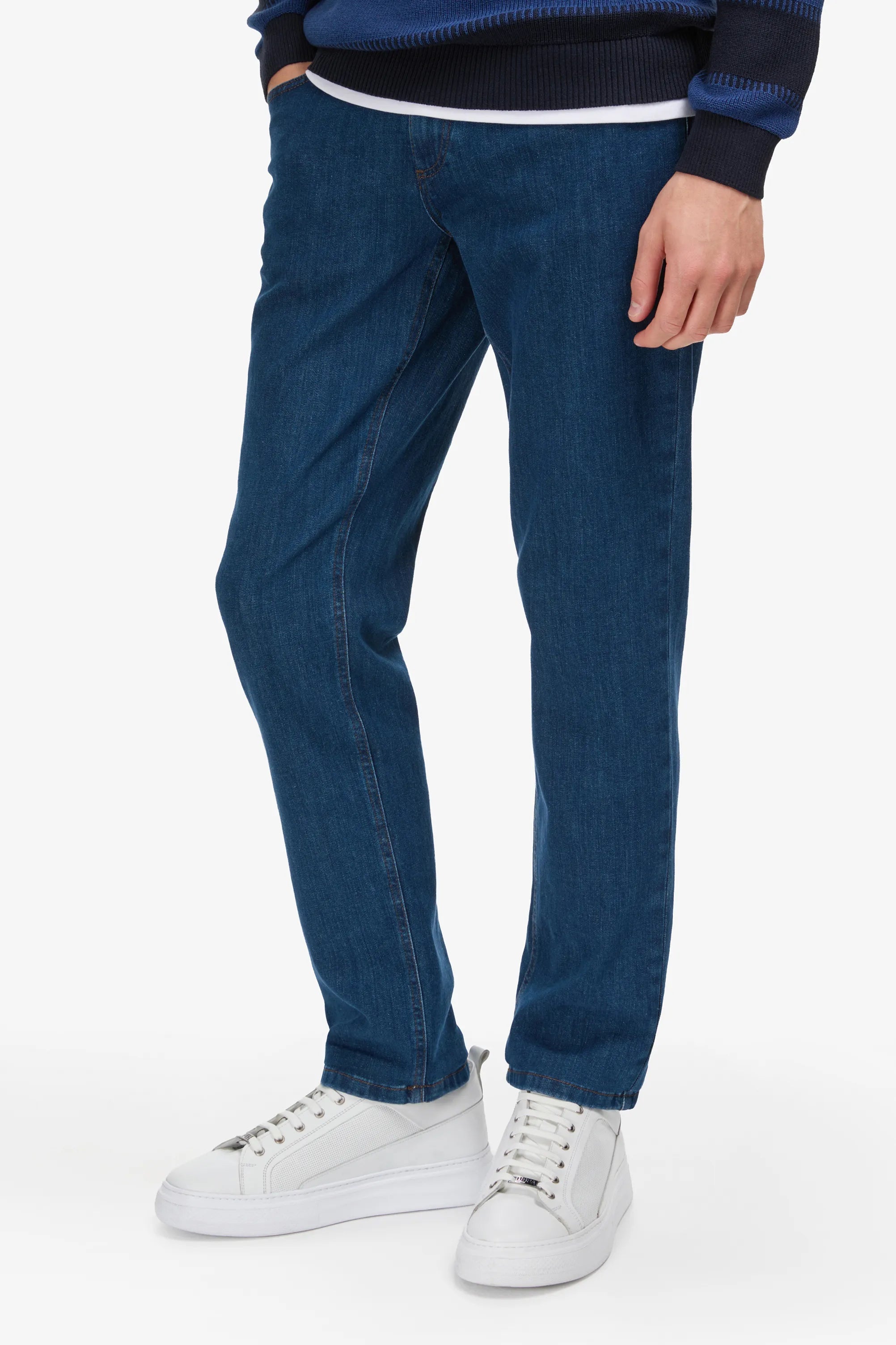 U.S. Polo Assn. Mid Blue Men Mid Blue Denim Trouser SKU: G081SZ0800 2226203_DN0022 Image 02