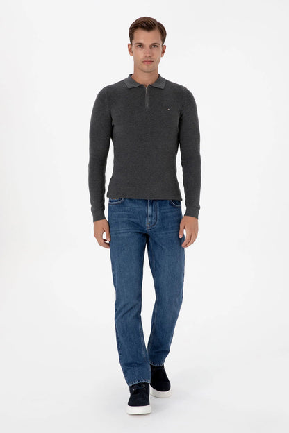 U.S. Polo Assn. Blue Men Blue Straight Fit Jeans SKU: G081SZ0800 2233853_DN0022 Image 01