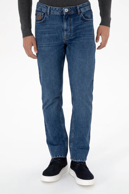 U.S. Polo Assn. Blue Men Blue Straight Fit Jeans SKU: G081SZ0800 2233853_DN0022 Image 02