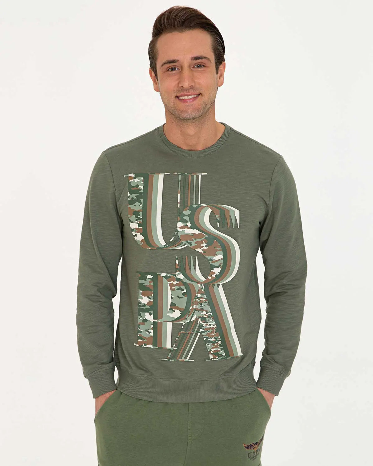 Green Sweat Shirt - BEVAVA