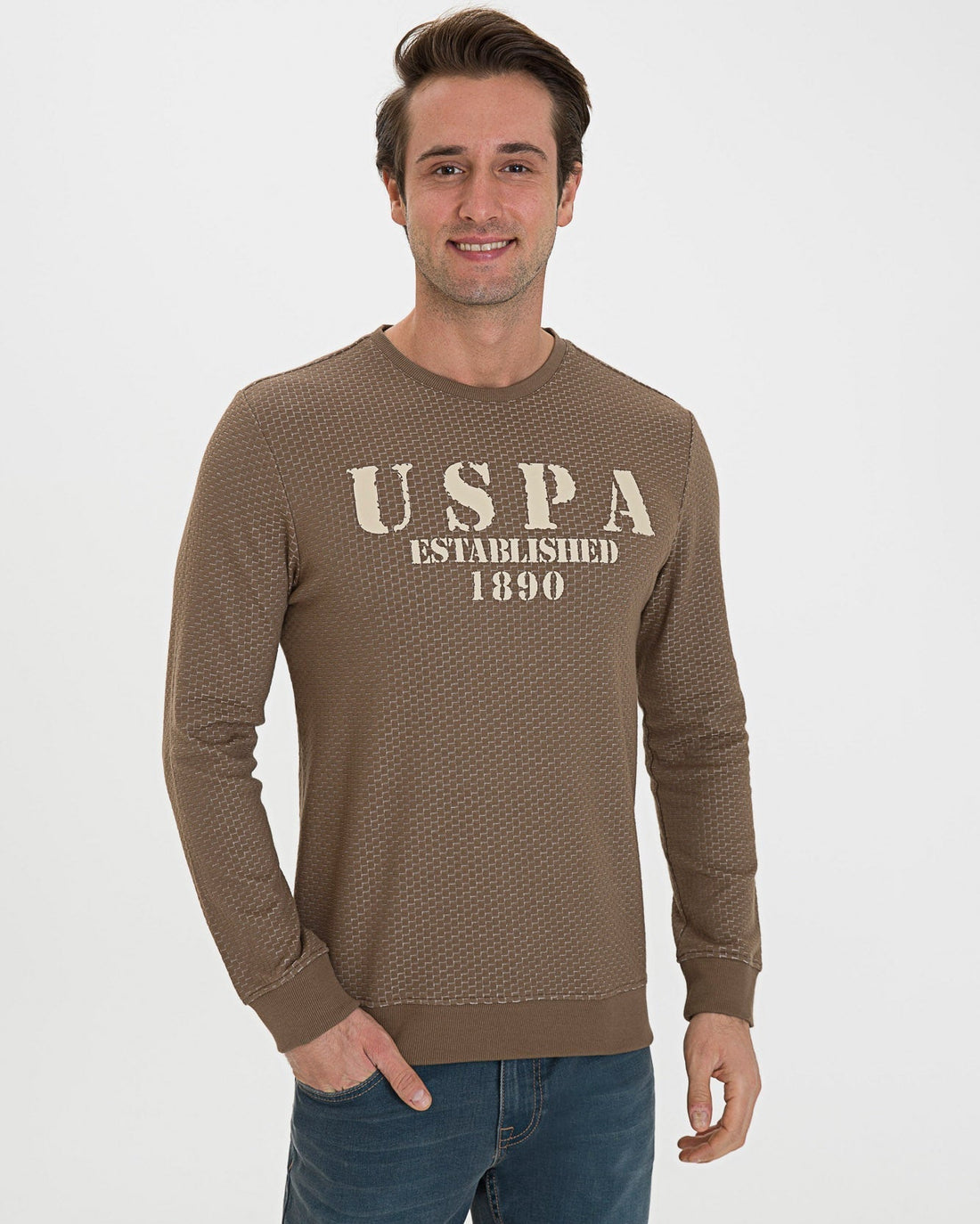 Kaki Sweat Shirt U.S. Polo Assn.