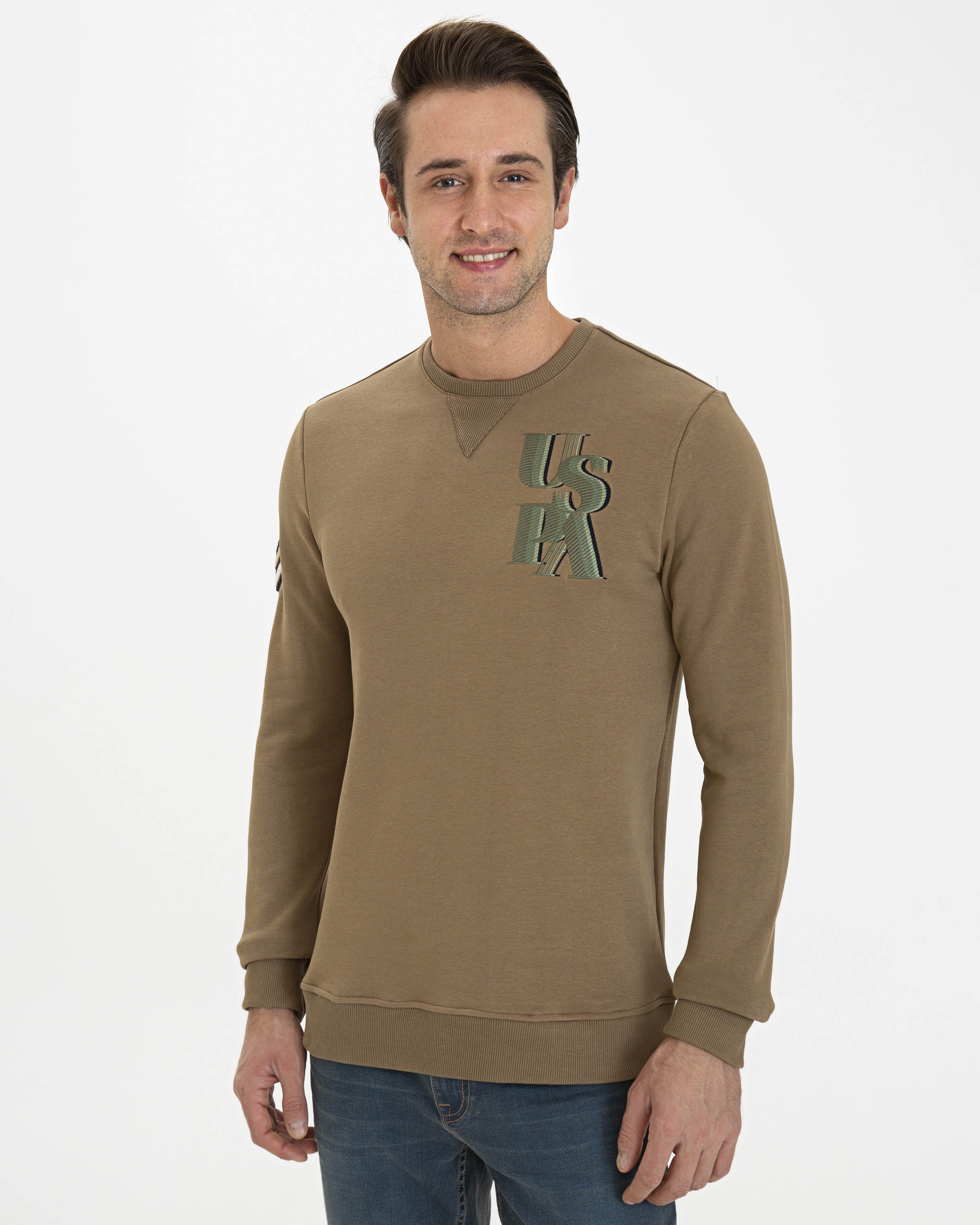 Kaki Sweat Shirt U.S. Polo Assn.