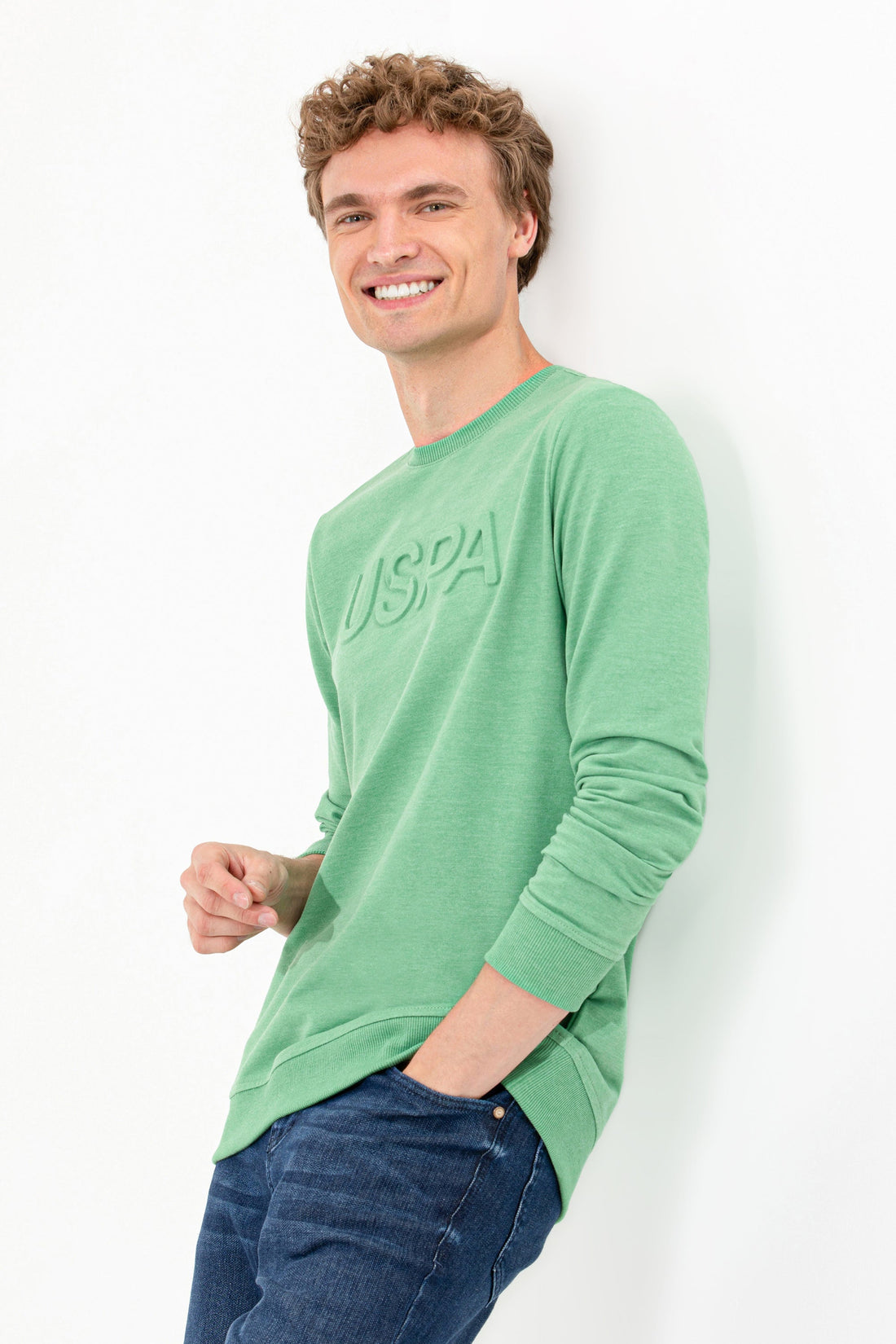 Light Green Sweat Shirt U.S. Polo Assn.