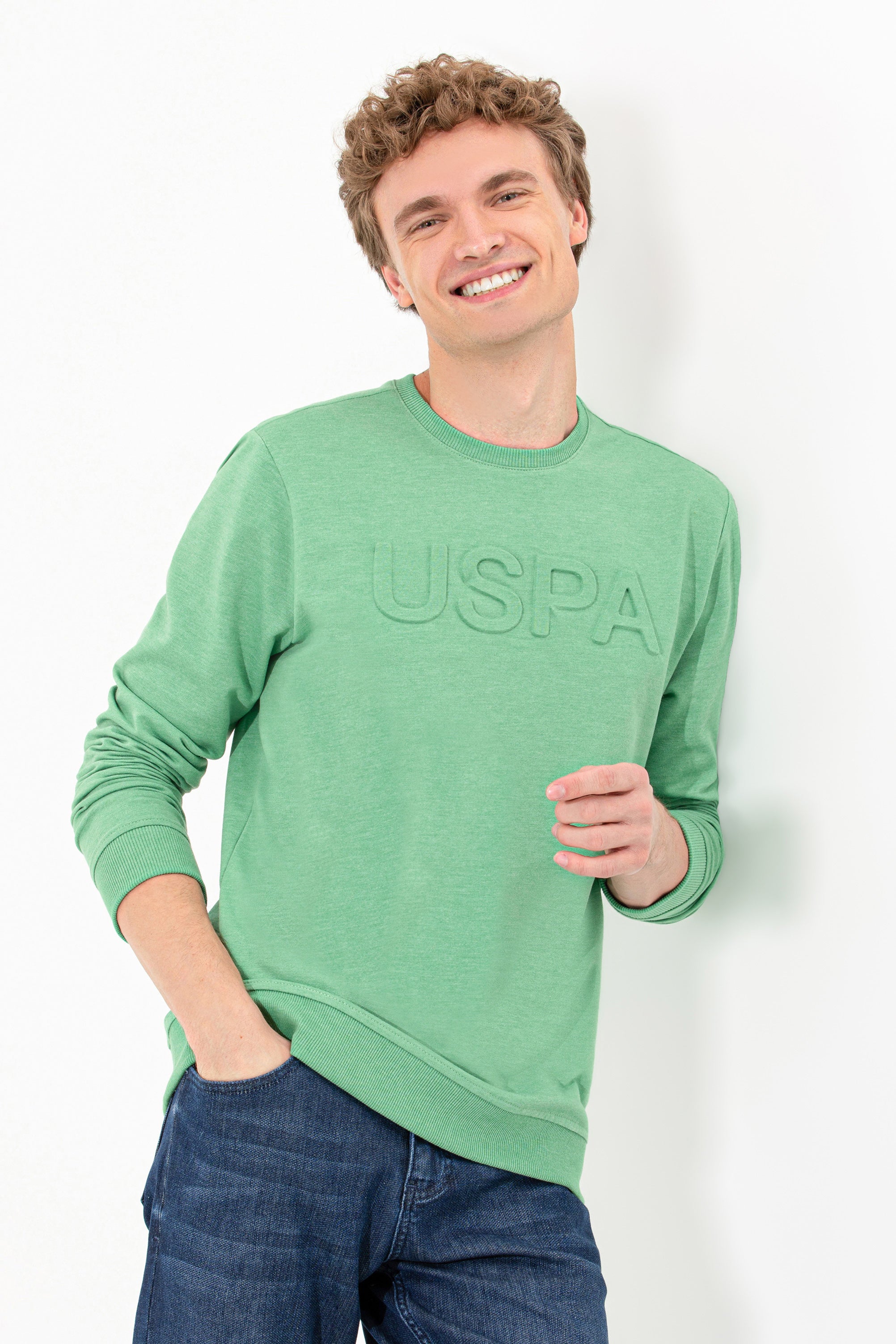 Light Green Sweat Shirt U.S. Polo Assn.
