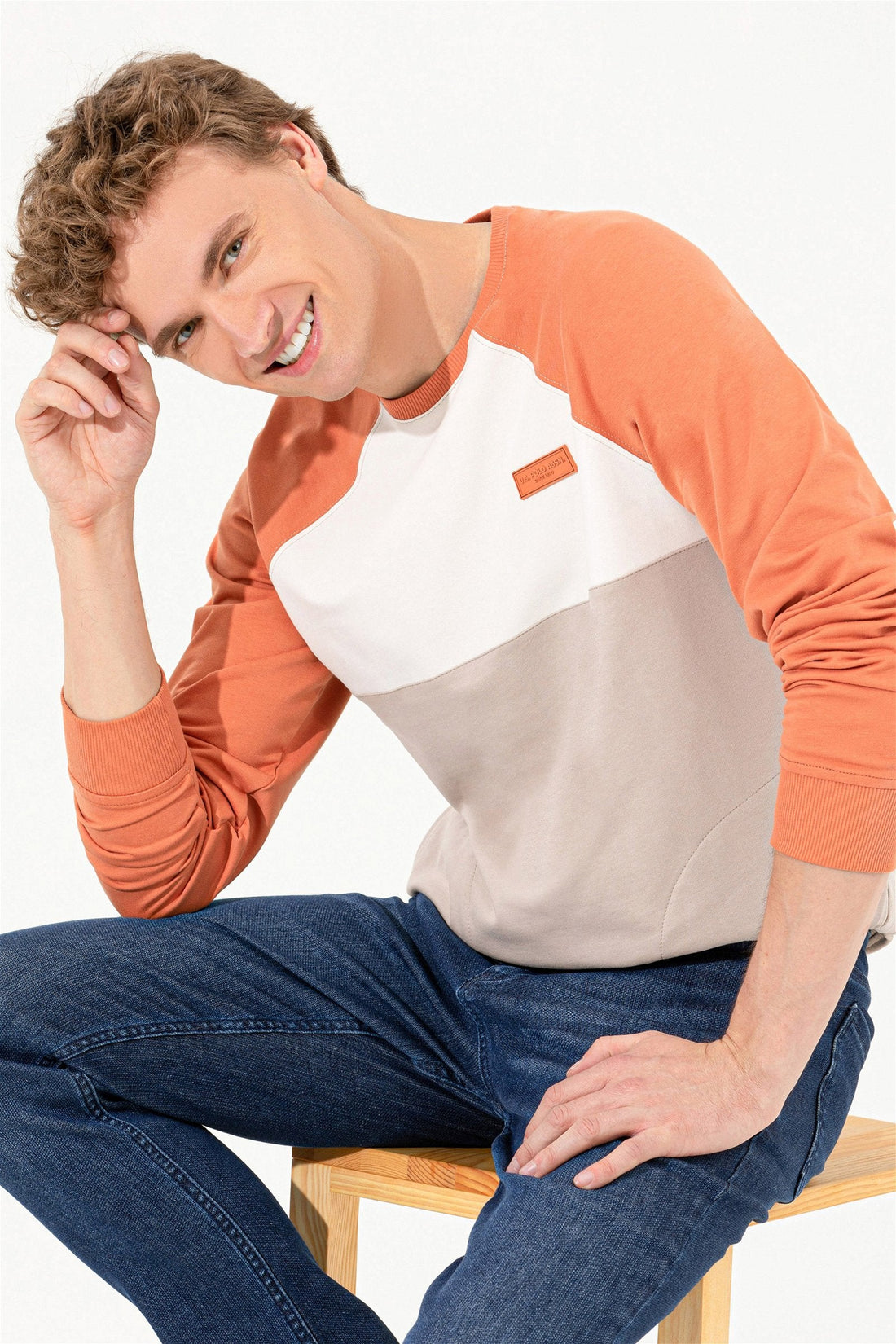 Beige Sweat Shirt U.S. Polo Assn.