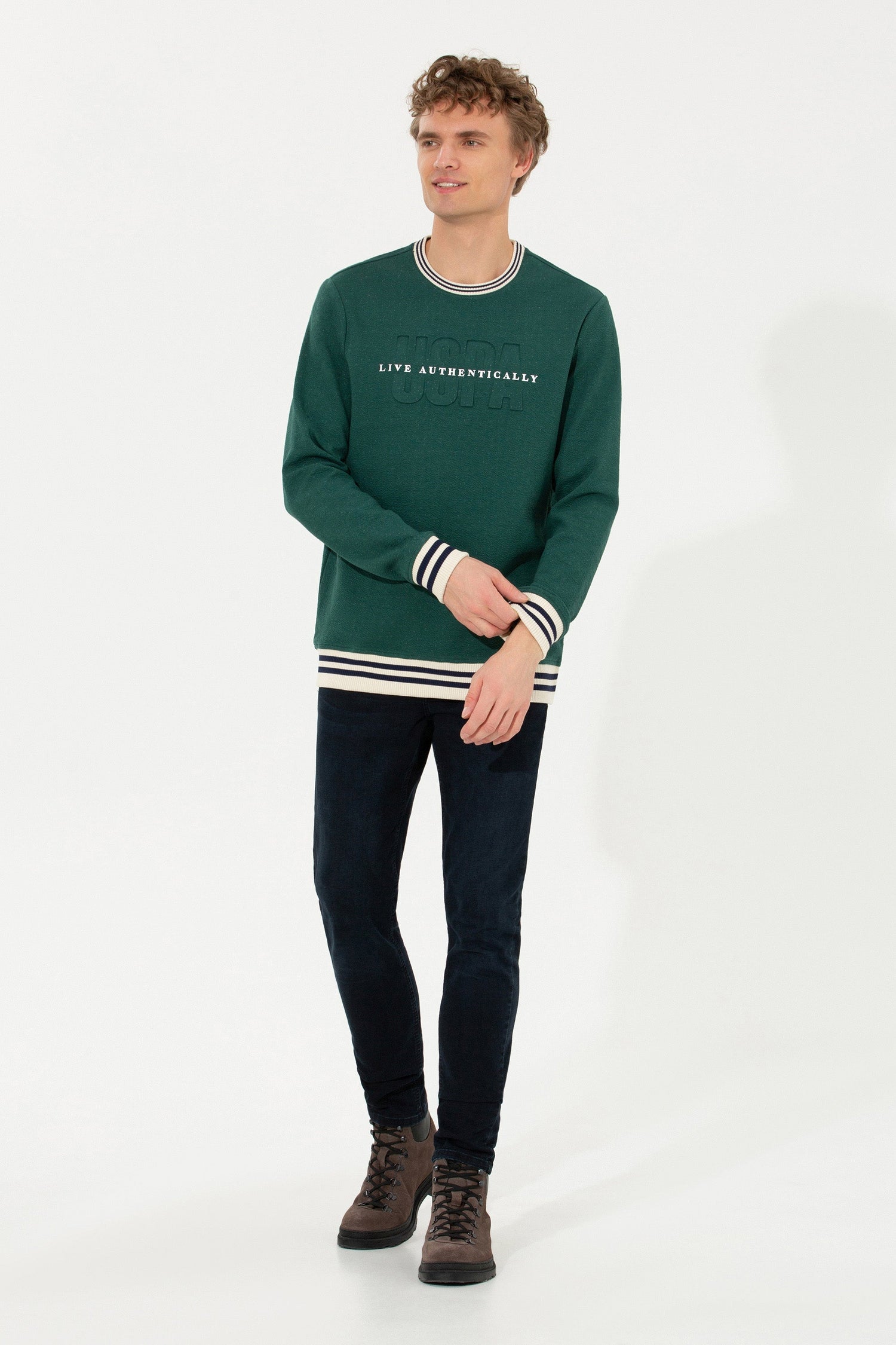 Green Sweat Shirt U.S. Polo Assn.