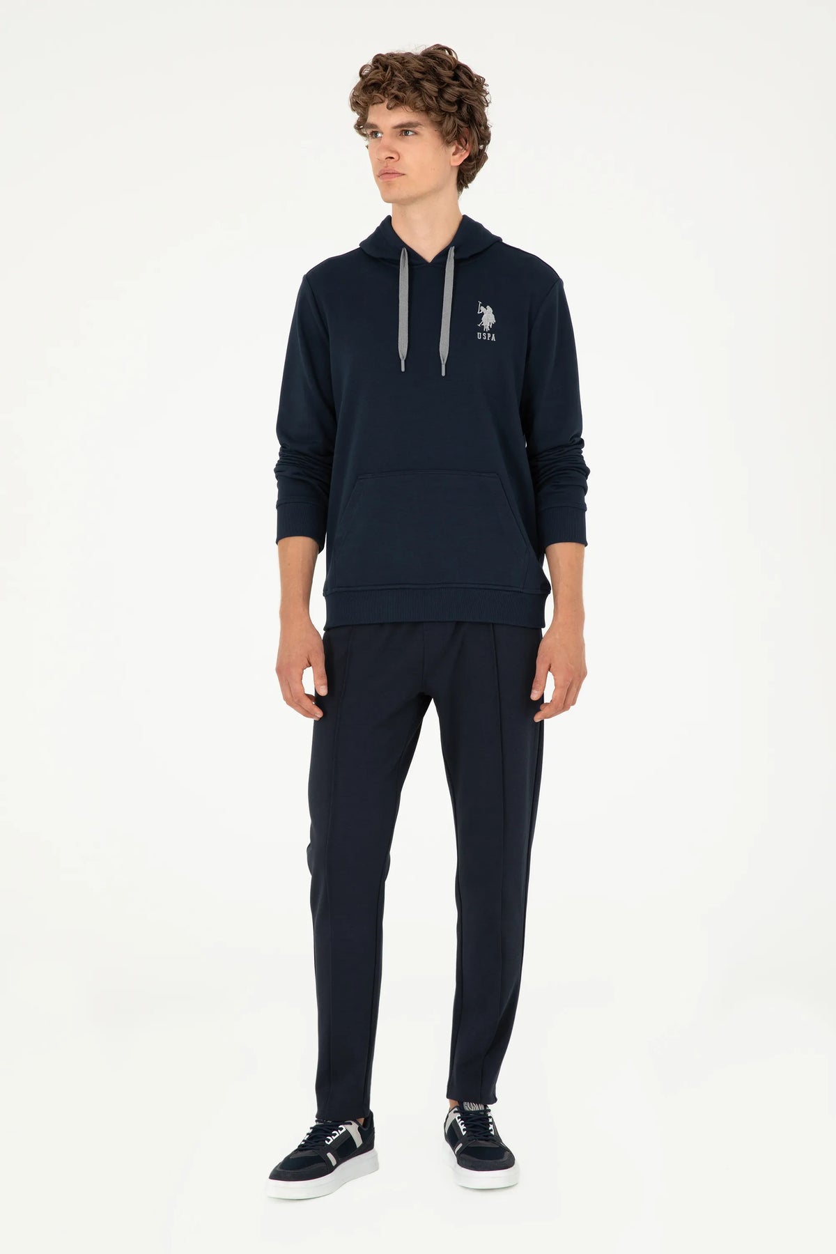 U.S. Polo Assn. Navy Men Navy Drawstring Hoodie SKU: G081SZ0820 1926894_VR033 Image 04
