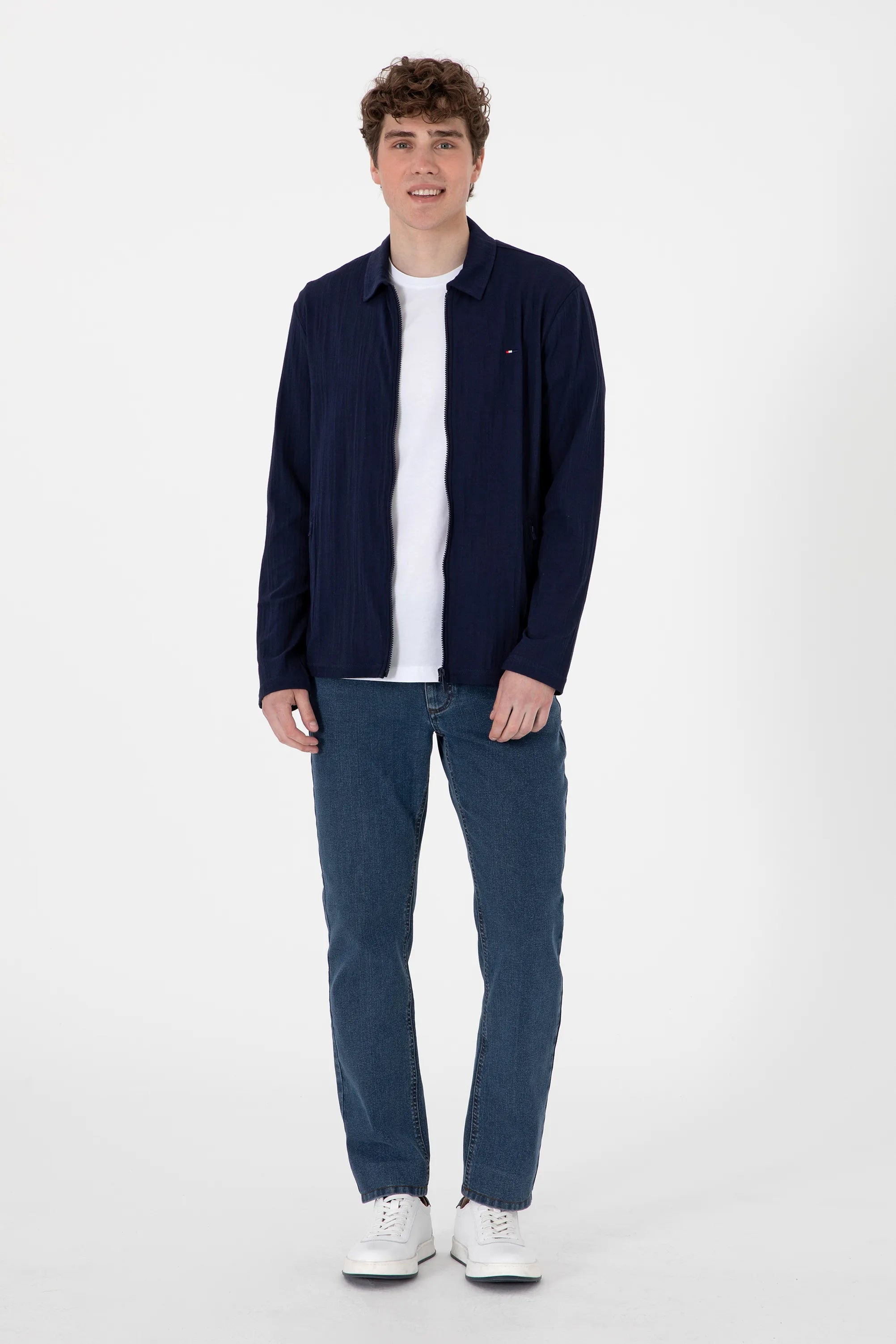 U.S. Polo Assn. Navy Men Navy Knitting Cardigan SKU: G081SZ0820 2103996_VR033 Image 04