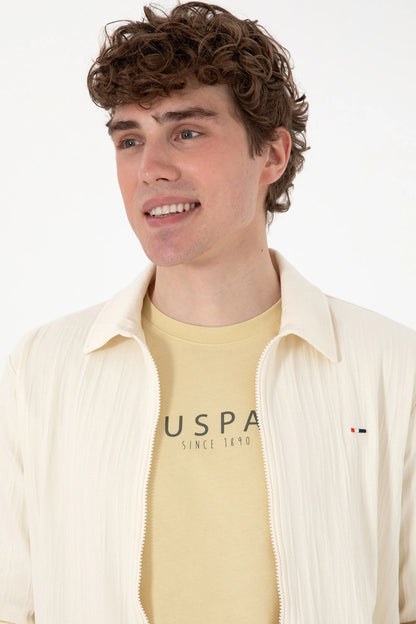 U.S. Polo Assn. Cream Men Cream Knitting Cardigan SKU: G081SZ0820 2103996_VR071 Image 02