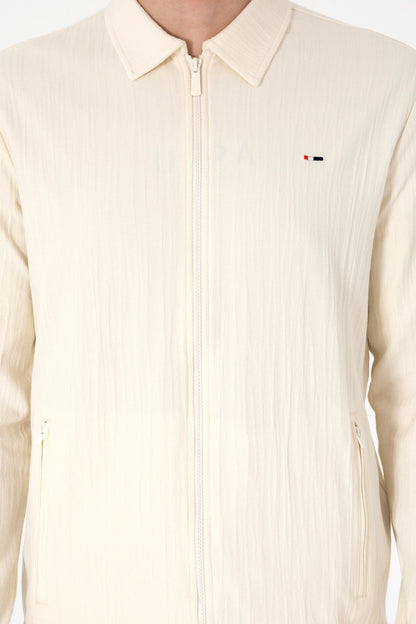 U.S. Polo Assn. Cream Men Cream Knitting Cardigan SKU: G081SZ0820 2103996_VR071 Image 06