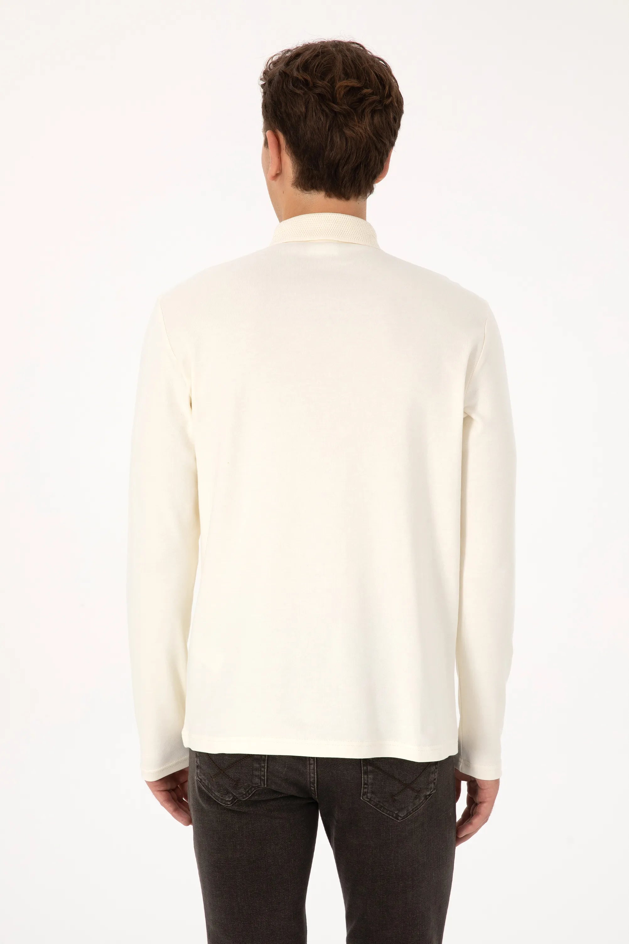U.S. Polo Assn._Pearl_Pearl Long Sleeve Polo Shirt_G081SZ0820 2225618_VR256_05