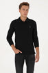U.S. Polo Assn. Black Women Black Long Sleeve PiquŽ Polo Shirt SKU: G081SZ0820 2225638_VR046 Image 01