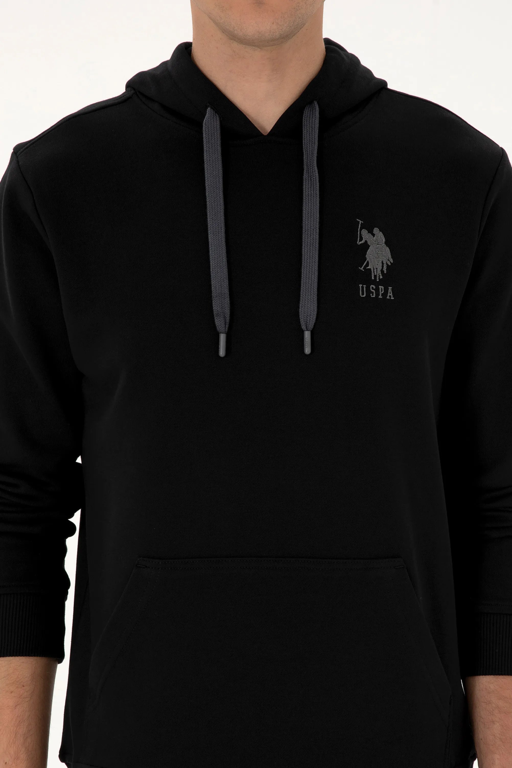 U.S. Polo Assn._Black_Black Hoodie With Logo_G081SZ0820 2225794_VR046_06