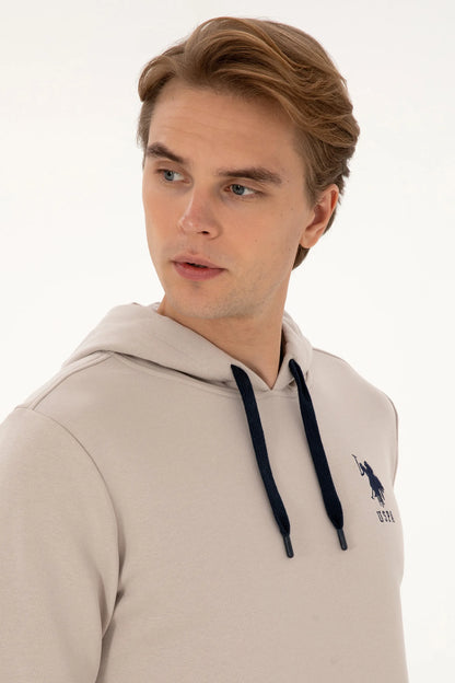 U.S. Polo Assn._Stone_Stone Hoodie With Logo_G081SZ0820 2225794_VR049_02