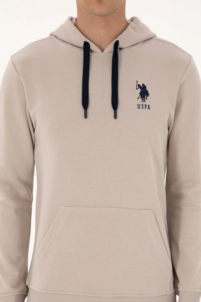 U.S. Polo Assn._Stone_Stone Hoodie With Logo_G081SZ0820 2225794_VR049_06