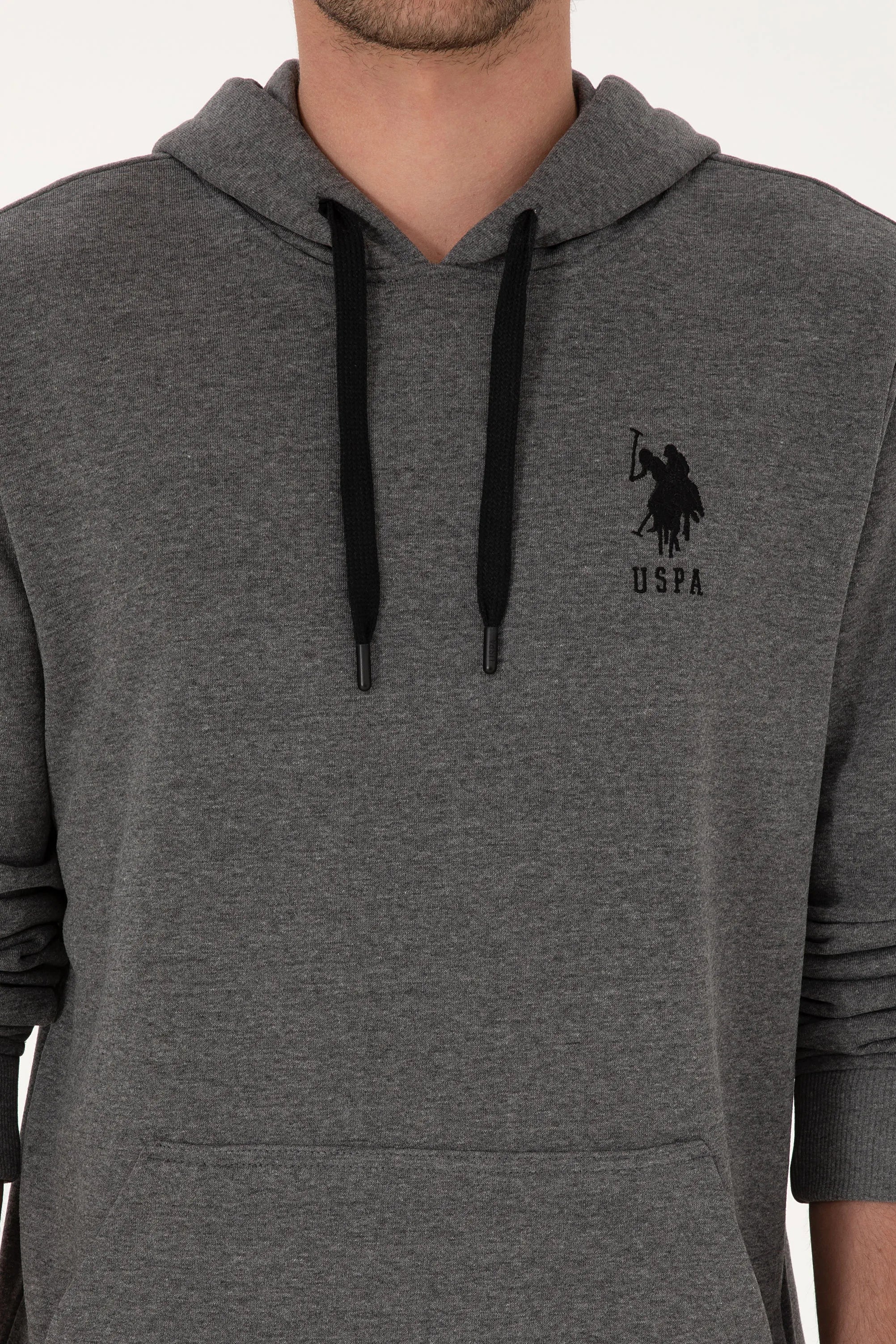 U.S. Polo Assn._Anthracite Mela_Anthracite Mela Hoodie_G081SZ0820 2225794_VR081_06