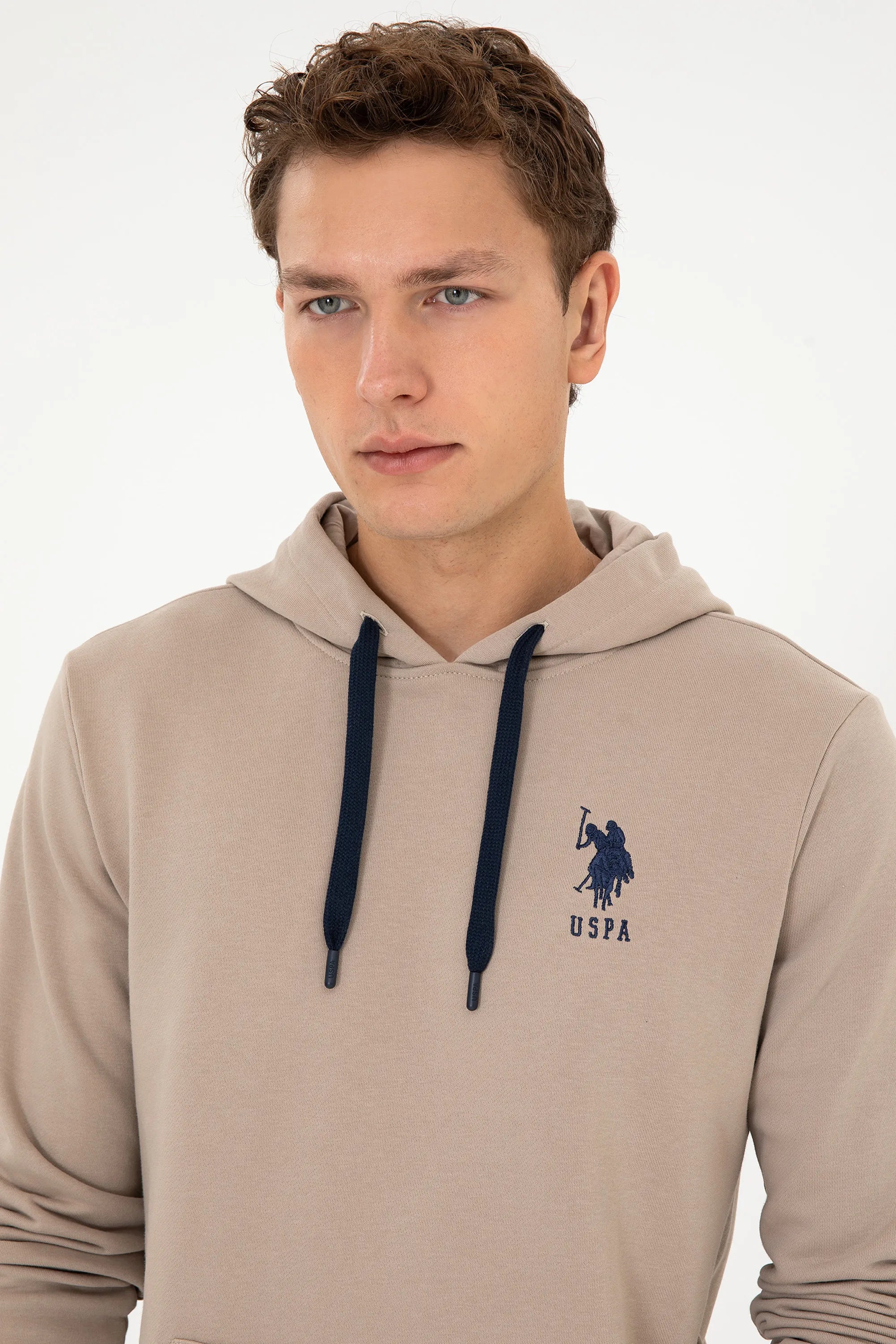 U.S. Polo Assn._Beige_Beige Hoodie With Logo_G081SZ0820 2225794_VR088_02