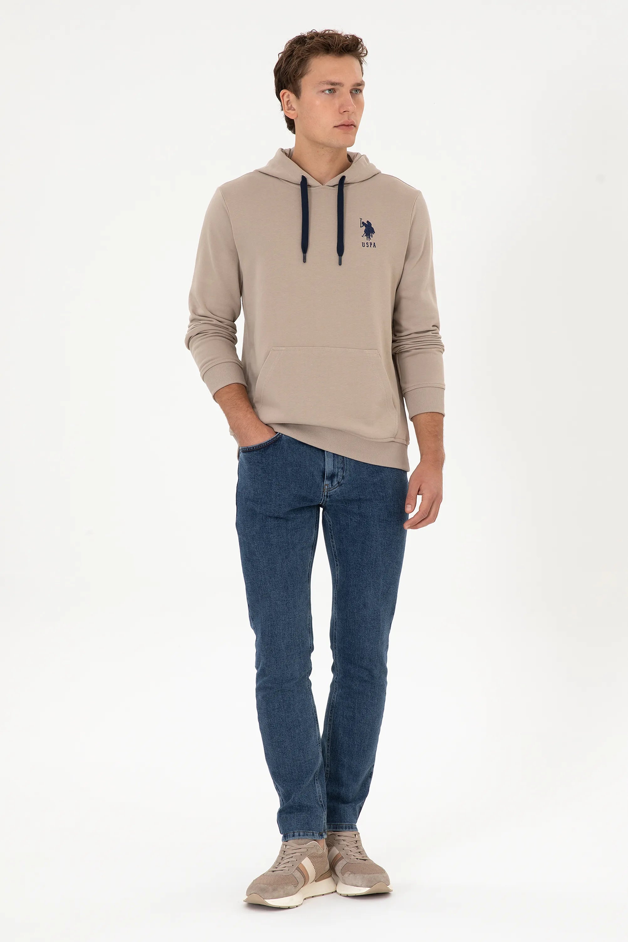U.S. Polo Assn._Beige_Beige Hoodie With Logo_G081SZ0820 2225794_VR088_04