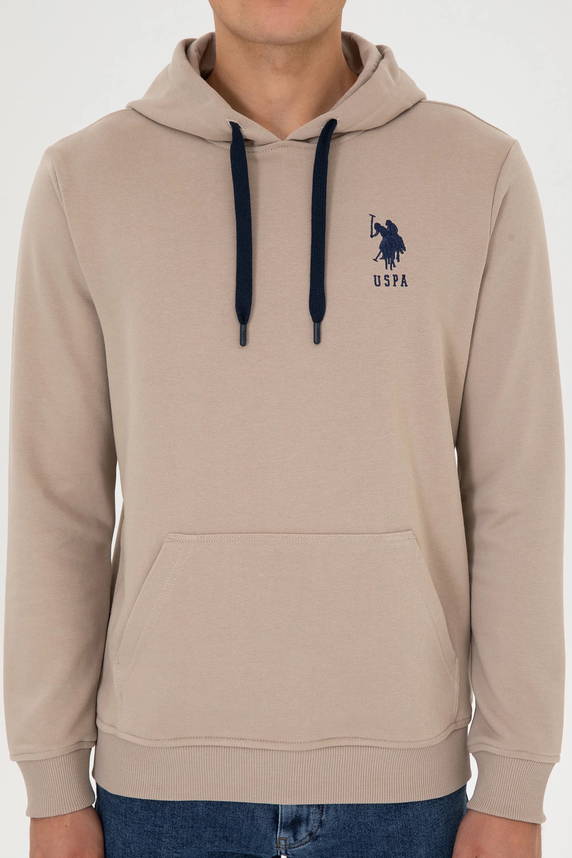 U.S. Polo Assn._Beige_Beige Hoodie With Logo_G081SZ0820 2225794_VR088_06