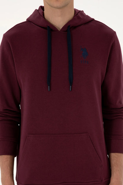 U.S. Polo Assn. New Plum Men Plum Drawstring Hoodie SKU: G081SZ0820 2225794_VR177 Image 06
