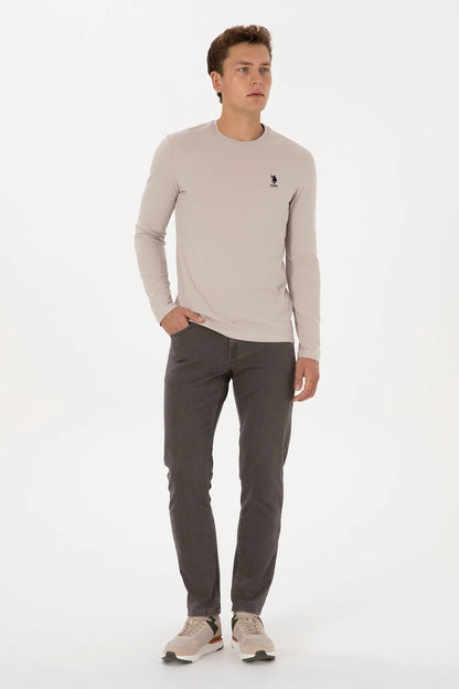 U.S. Polo Assn. Stone Men Stone Crew Neck Sweatshirt SKU: G081SZ0820 2226386_VR049 Image 04