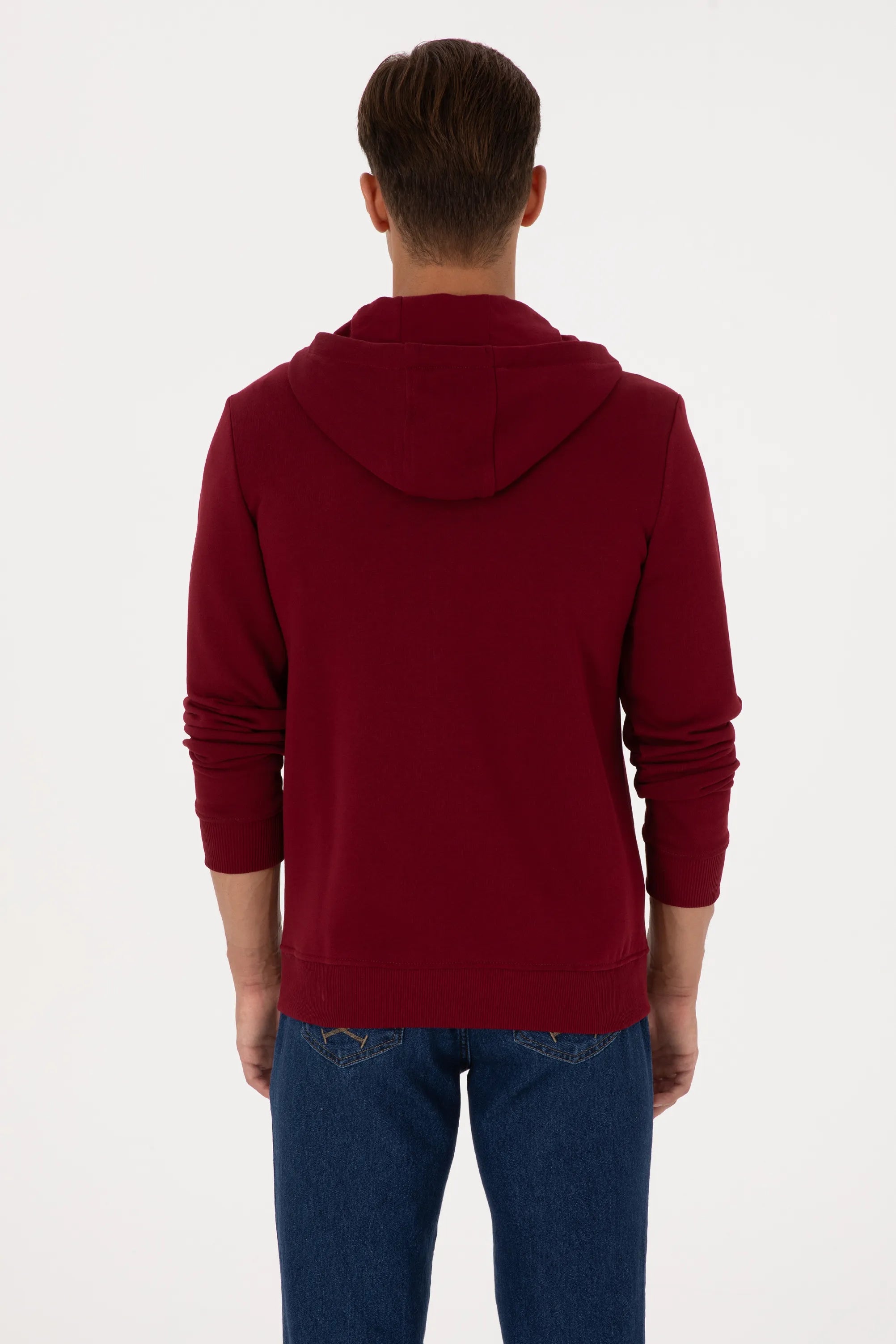 U.S. Polo Assn._Bordeaux_Bordeaux Zip Up Hoodie With Logo_G081SZ0820 2226461_VR014_05