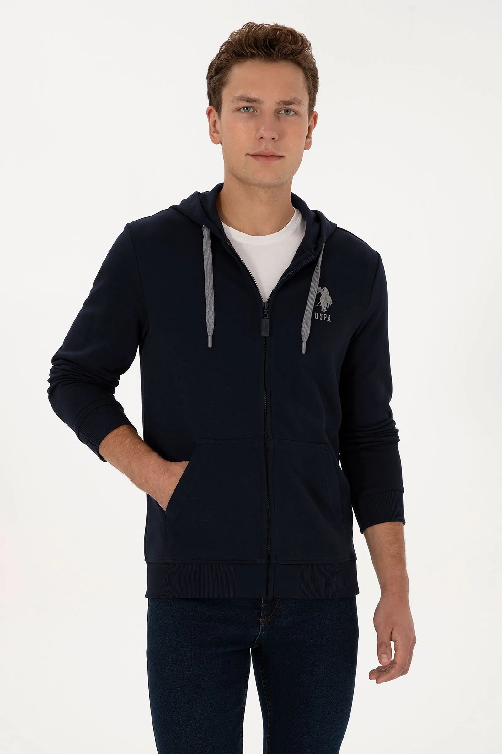 U.S. Polo Assn._Navy_Navy Zip Up Hoodie_G081SZ0820 2226461_VR033_01