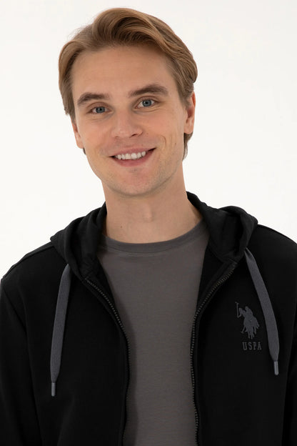 U.S. Polo Assn._Black_Black Zip Up Hoodie_G081SZ0820 2226461_VR046_02