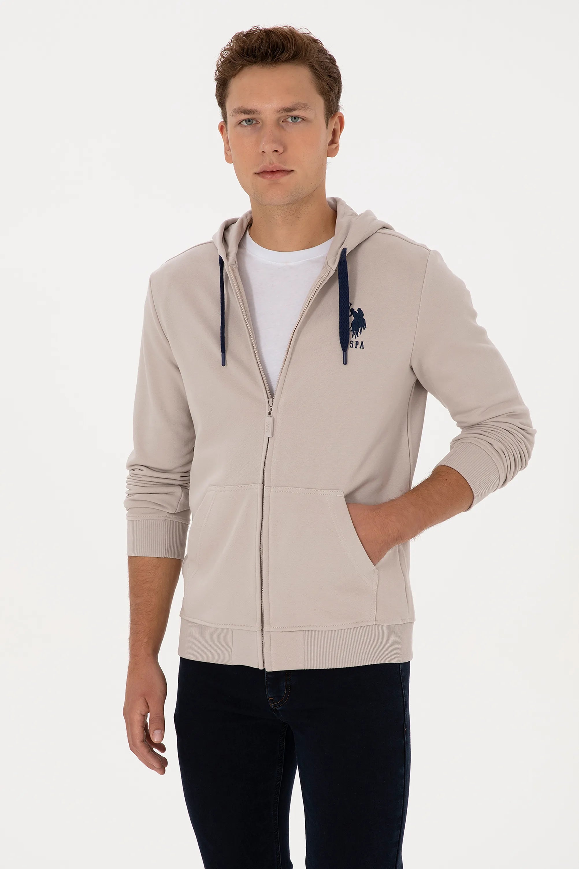 U.S. Polo Assn._Stone_Stone Hoodie_G081SZ0820 2226461_VR049_03