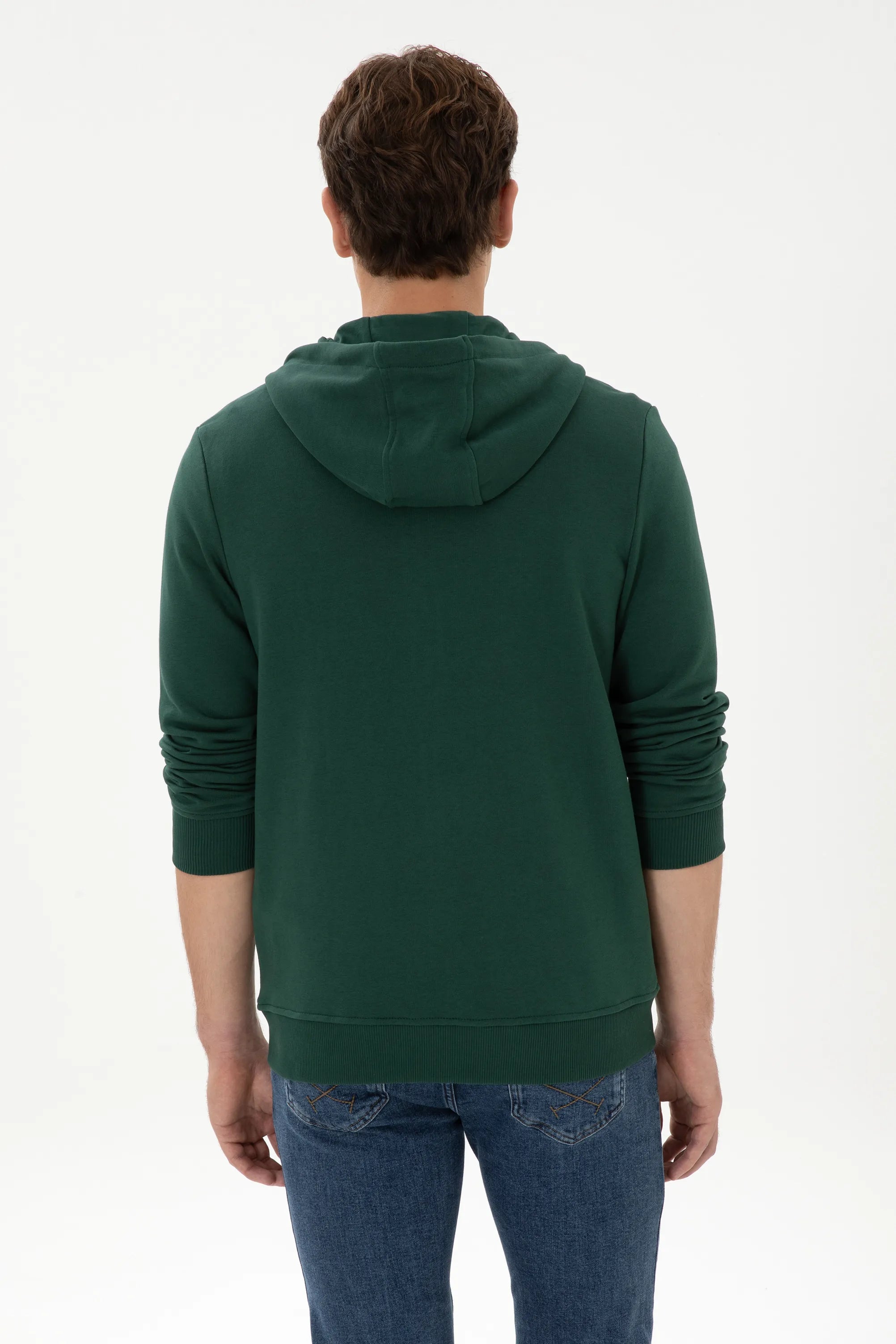 U.S. Polo Assn._Dark Green_Dark Green Zip Up Hoodie With Logo_G081SZ0820 2226461_VR079_05