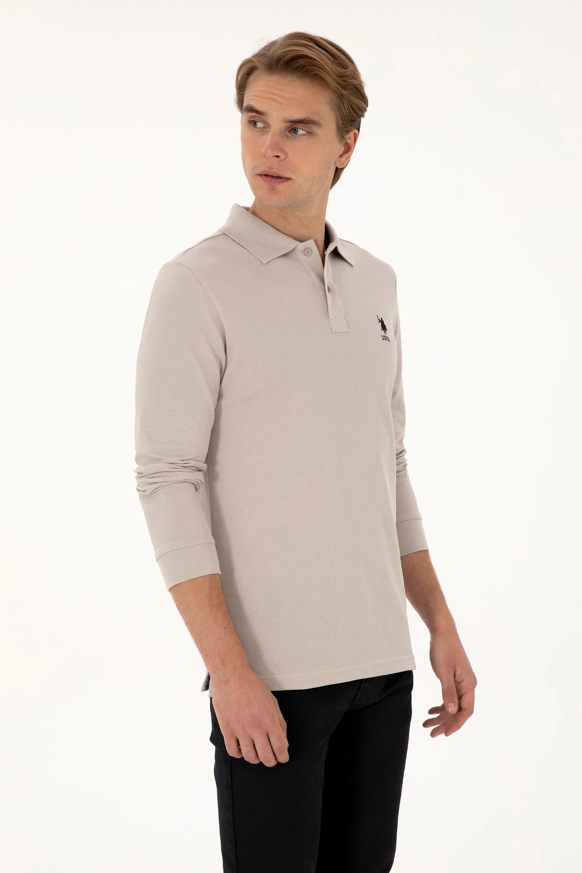U.S. Polo Assn._Stone_Stone Polo Shirt_G081SZ0820 2226497_VR049_03