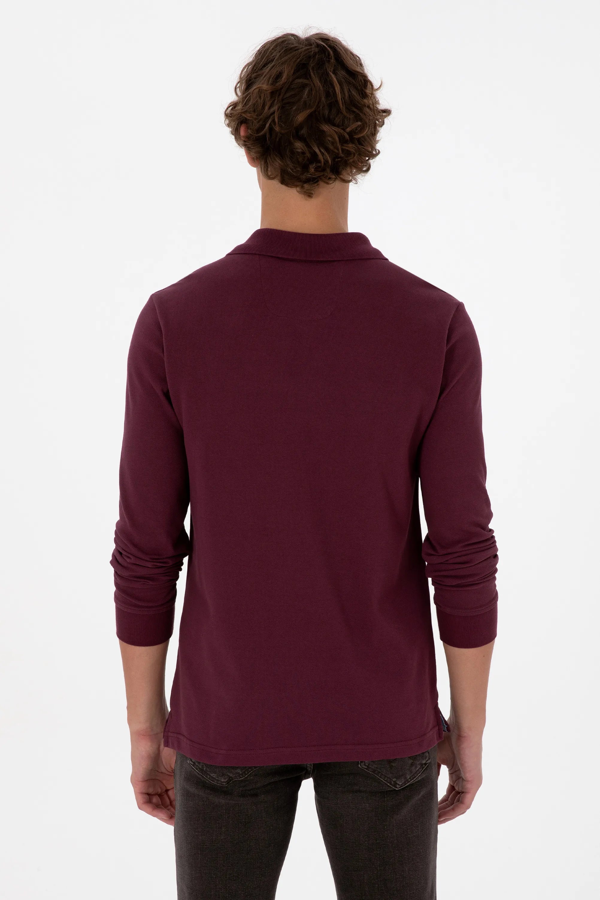 U.S. Polo Assn._New Plum_New Plum Long Sleeve Polo Shirt_G081SZ0820 2226497_VR177_05
