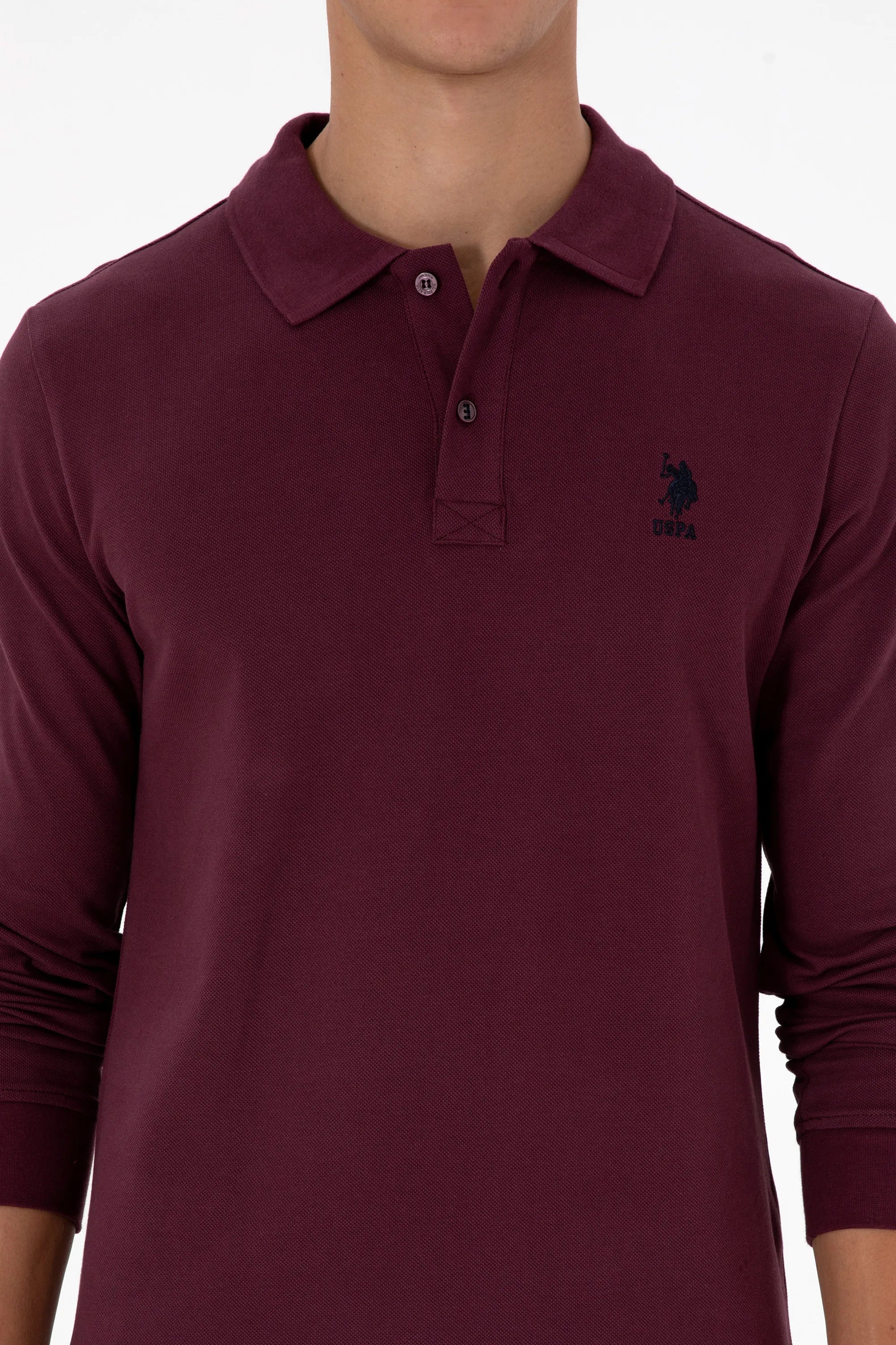 U.S. Polo Assn._New Plum_New Plum Long Sleeve Polo Shirt_G081SZ0820 2226497_VR177_06