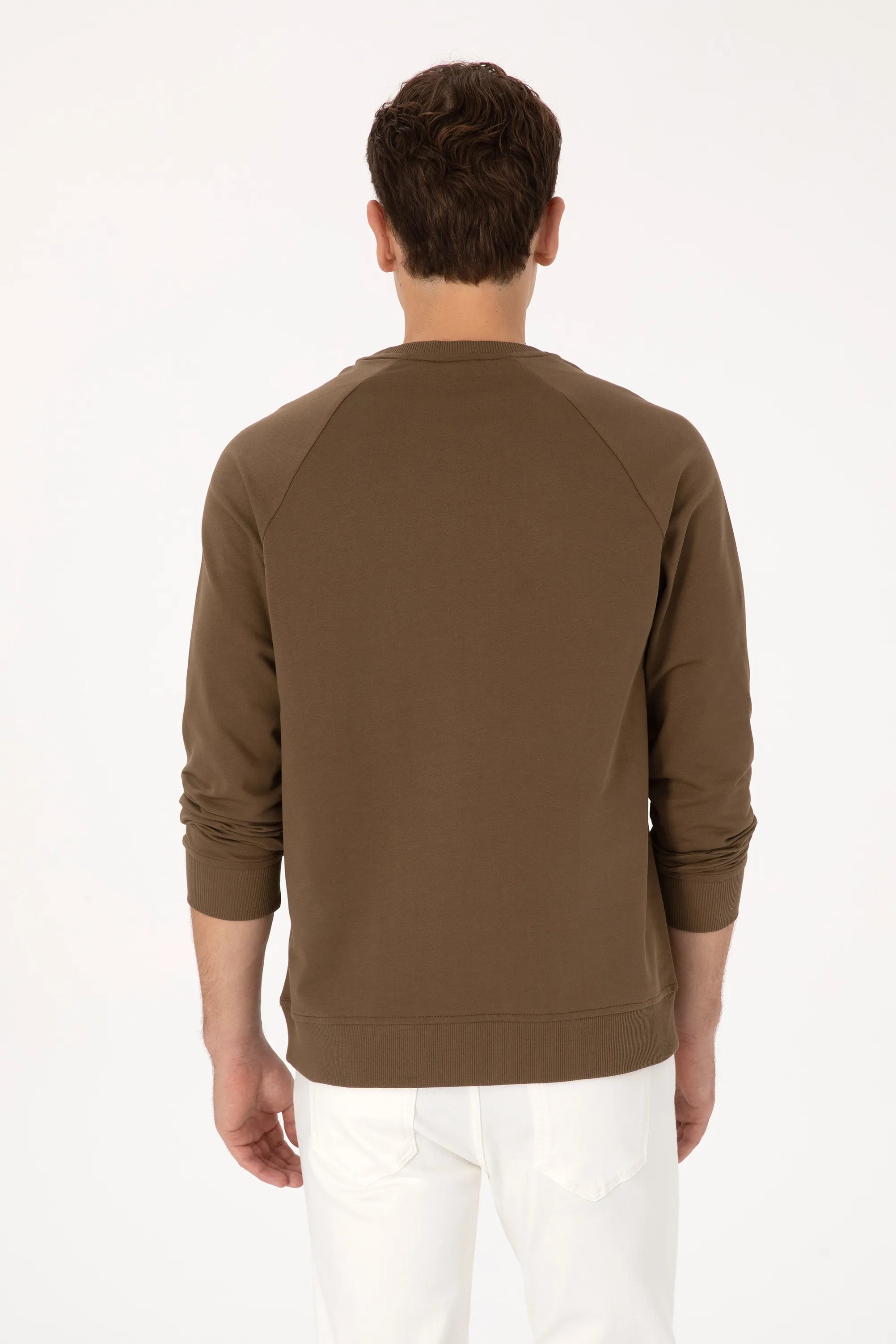 U.S. Polo Assn._Khaki_Khaki Sweatshirt With Logo_G081SZ0820 2231755_VR027_05