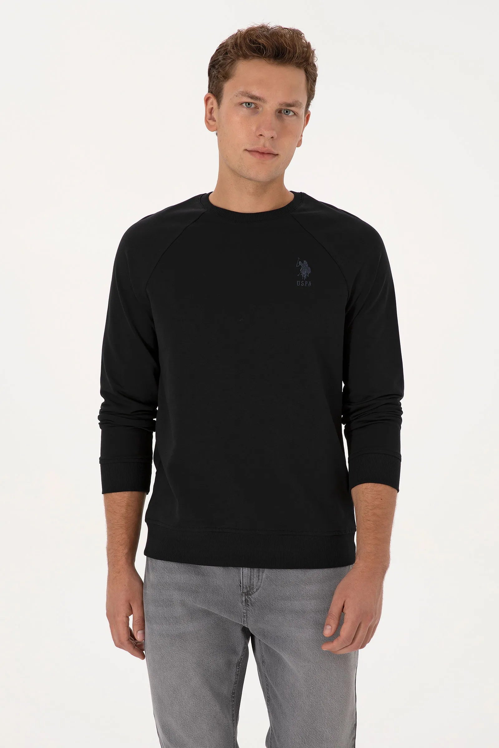 U.S. Polo Assn._Black_Black Sweat Shirt_G081SZ0820 2231755_VR046_01