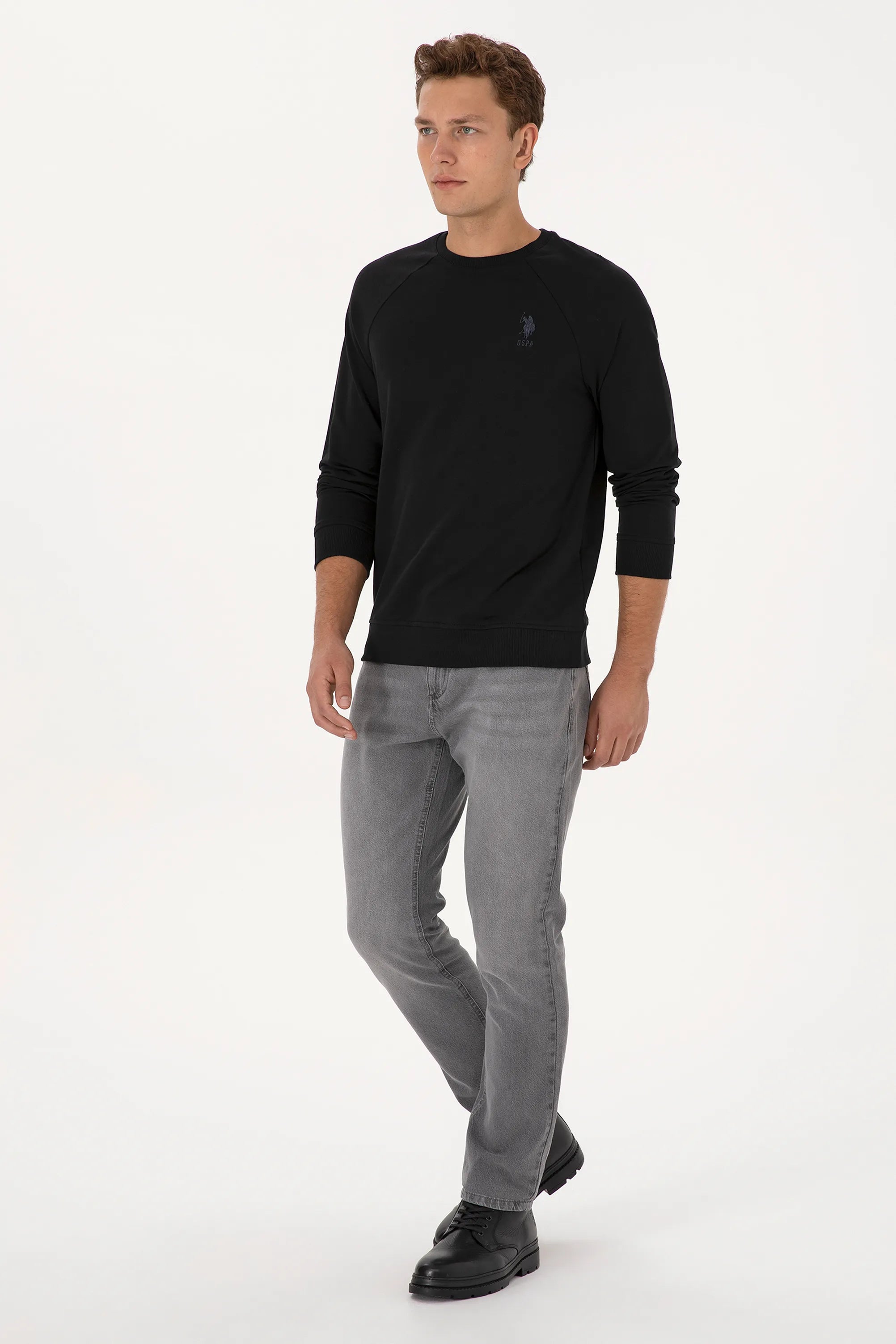 U.S. Polo Assn._Black_Black Sweat Shirt_G081SZ0820 2231755_VR046_04