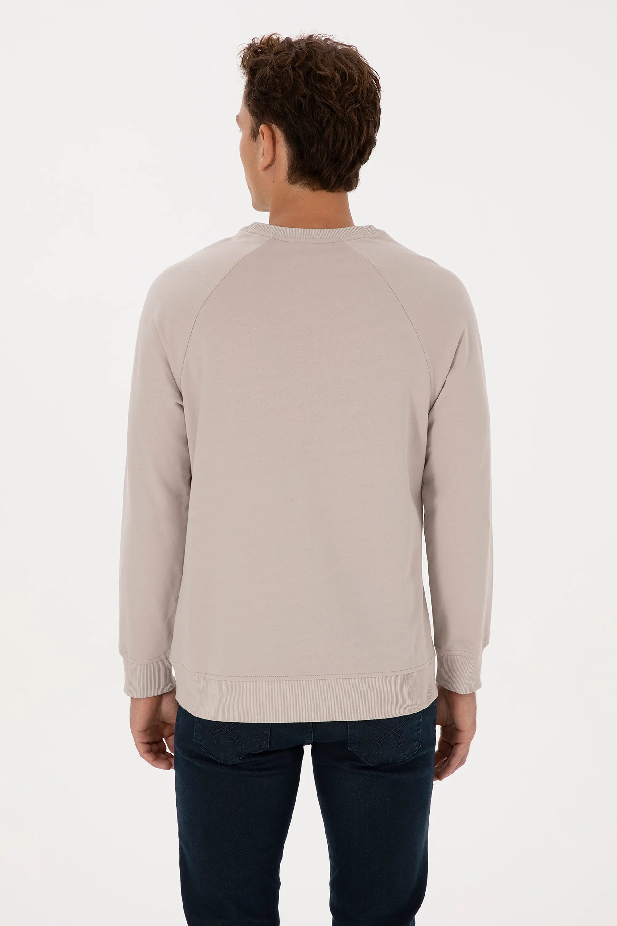 U.S. Polo Assn._Stone_Stone Sweatshirt With Logo_G081SZ0820 2231755_VR049_05