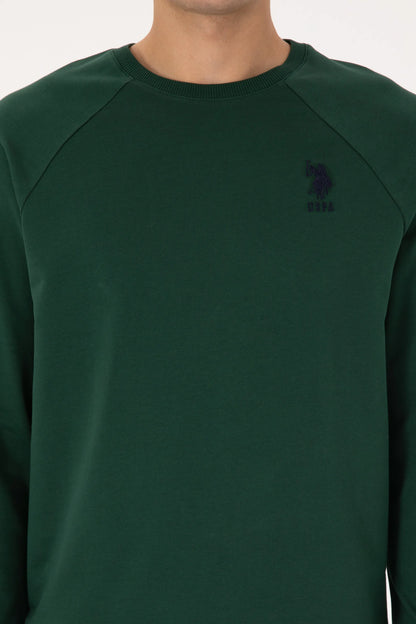 U.S. Polo Assn. Dark Green Men Dark Green Crew Neck Sweatshirt SKU: G081SZ0820 2231755_VR079 Image 06