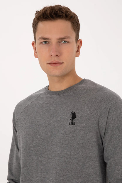 U.S. Polo Assn._Grey_Anthracite Mela Sweatshirt_G081SZ0820 2231755_VR081_02