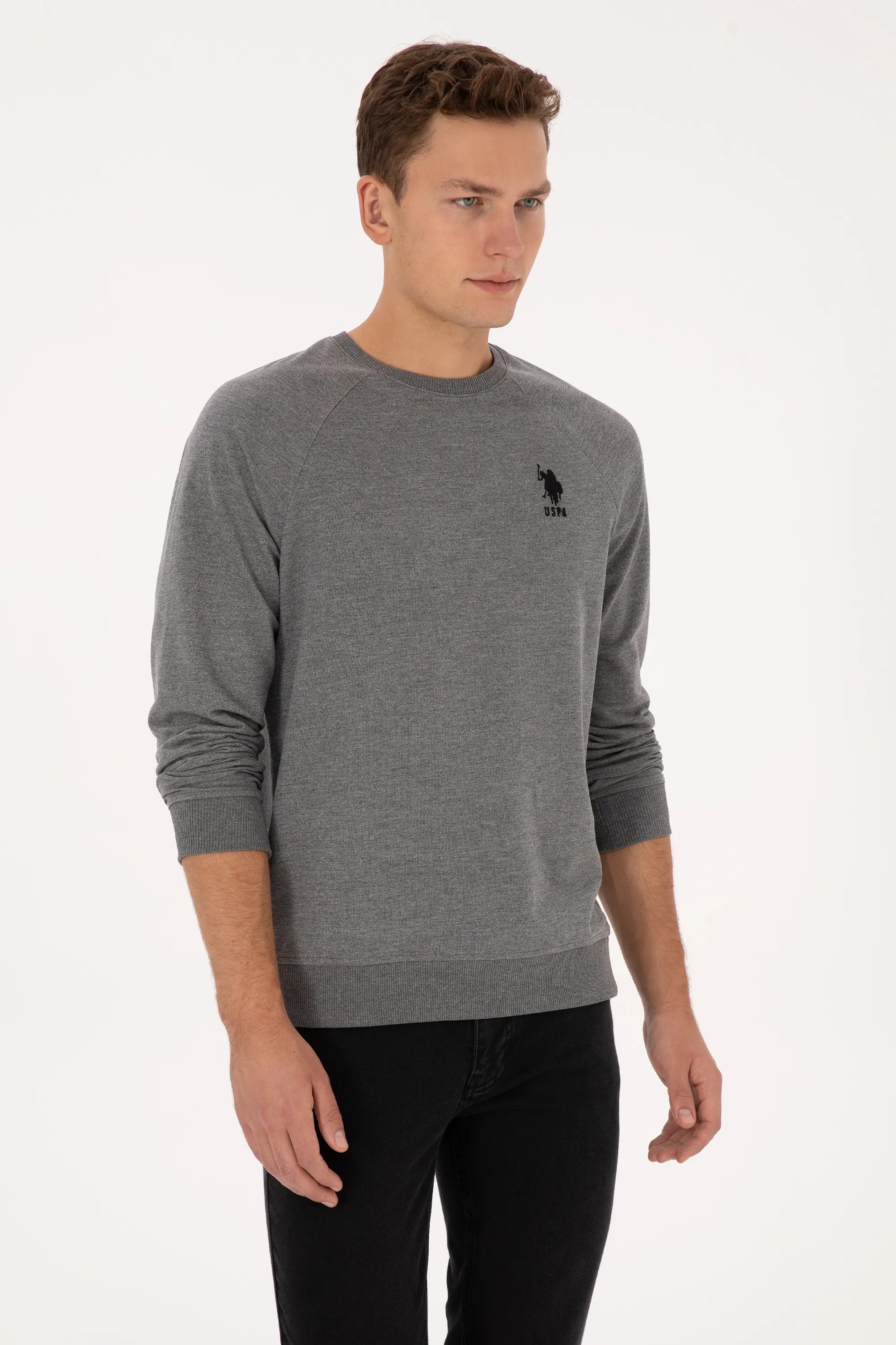 U.S. Polo Assn._Grey_Anthracite Mela Sweatshirt_G081SZ0820 2231755_VR081_03